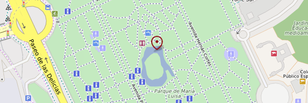 Carte Parque María Luisa - Séville