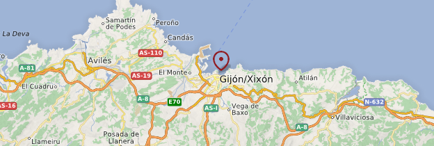gijon carte espagne Gijón | Asturies | Guide et photos | Espagne | Routard.com