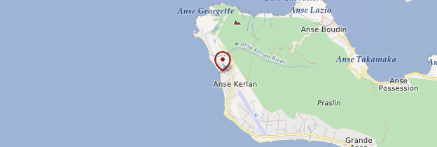 Carte Anse Kerlan - Seychelles