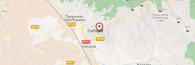 Carte Cortona (Cortone) - Toscane