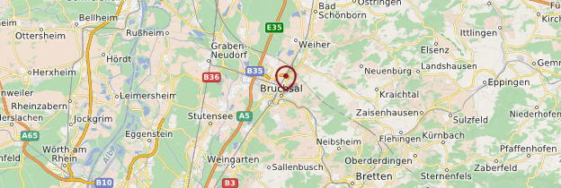 Carte Bruchsal - Allemagne