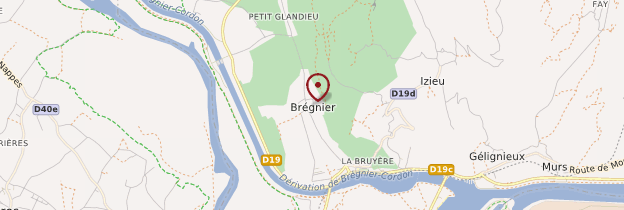 Carte Brégnier-Cordon - Alpes
