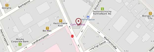 Carte Café Central - Vienne