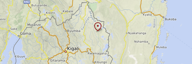 Carte Parc national de l'Akagera - Rwanda