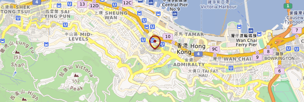 Carte Hong Kong Central - Hong Kong
