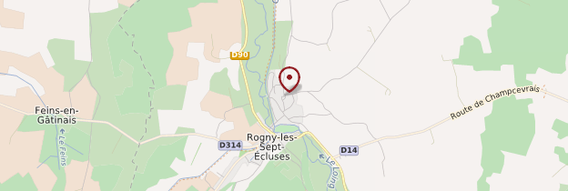Carte Rogny-les-Sept-Écluses - Bourgogne