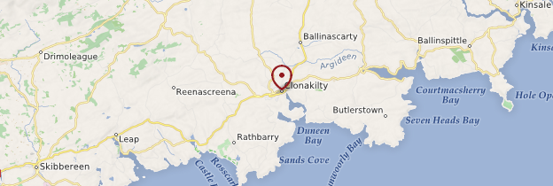 Carte Clonakilty (Cloich Na Coillte) - Irlande