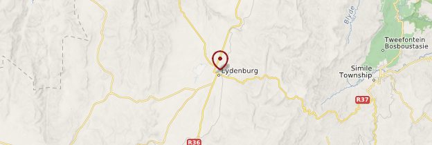 Carte Lydenburg - Afrique du Sud