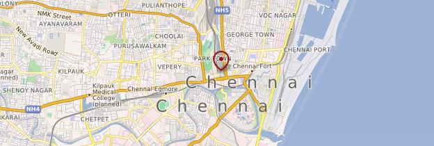 Carte Gare de Chennai (Chennai Central) - Inde