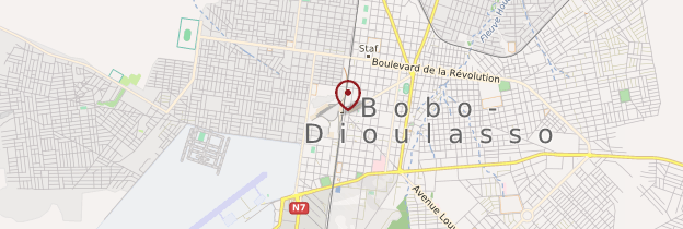 Carte Gare de Bobo-Dioulasso - Burkina Faso