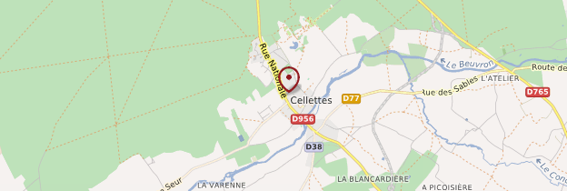 Carte Cellettes - Châteaux de la Loire