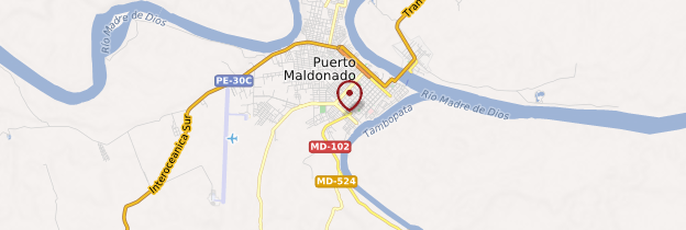 Carte Puerto Maldonado - Pérou