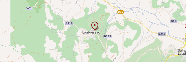 Carte Loubressac - Midi toulousain - Occitanie
