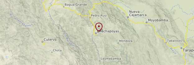 Carte Chachapoyas - Pérou