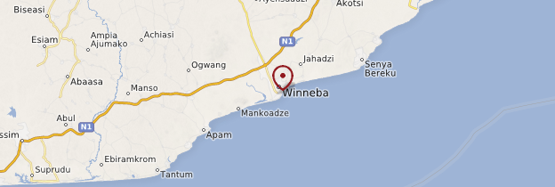 Carte Winneba - Ghana