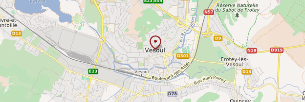 Carte Vesoul - Franche-Comté