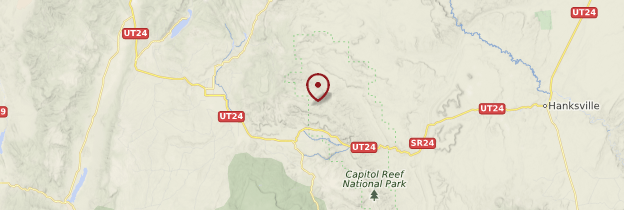 Carte Chimney Rock - Parcs nationaux de l'Ouest américain