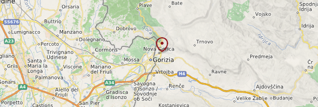 Carte Nova Gorica - Slovénie
