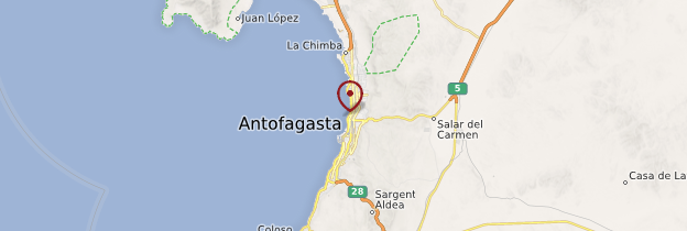 Carte Antofagasta - Chili