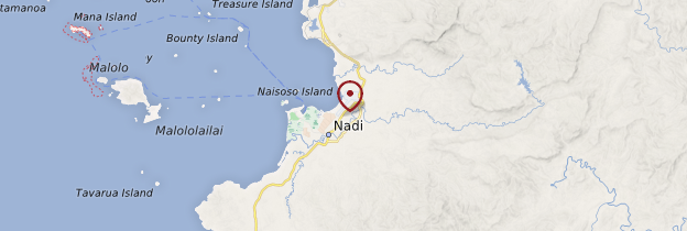 Carte Nadi - Îles Fidji