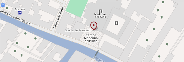 Carte Madonna dell'Orto (chiesa della) - Venise