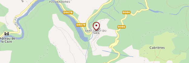 Carte Saint-Chély-du-Tarn - Languedoc-Roussillon