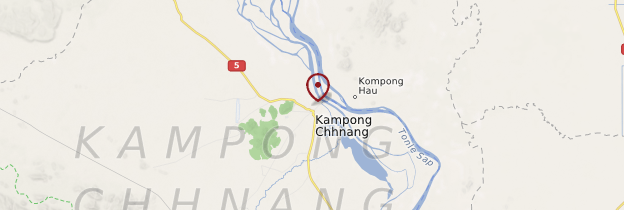 Carte Kompong Chhnang - Cambodge