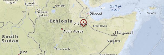 Carte Harar - Éthiopie