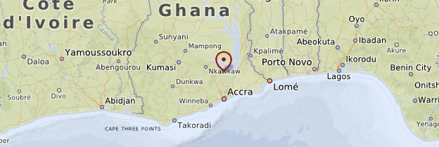 Carte Région Est - Ghana
