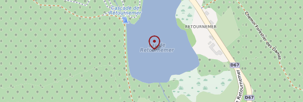 Carte Lac de Retournemer - Lorraine