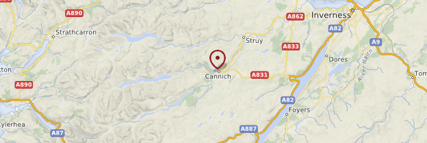 Carte Glen Affric - Écosse