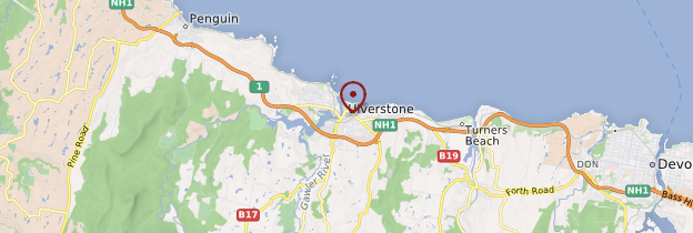 Carte Ulverstone - Tasmanie