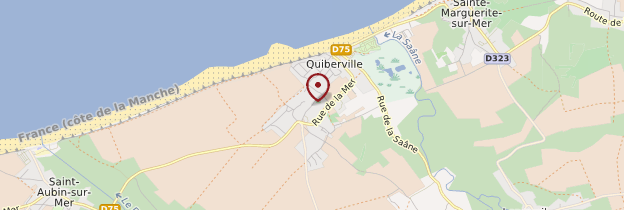 Carte Quiberville - Normandie