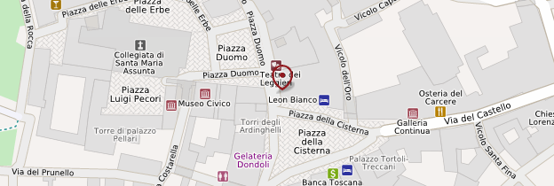 Carte Piazza della Cisterna - Toscane