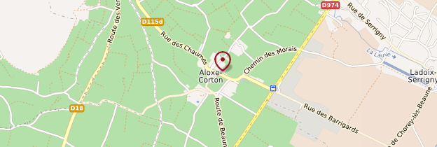 Carte Aloxe-Corton - Bourgogne