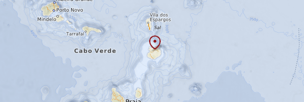 Carte Île de Boa Vista - Cap-Vert