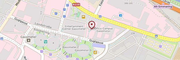 Carte Gasometer City (Gazomètres de Simmering) - Vienne