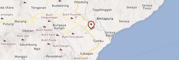 Carte Amlapura - Bali