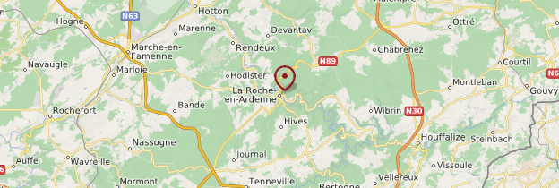 Carte La Roche-en-Ardenne - Belgique