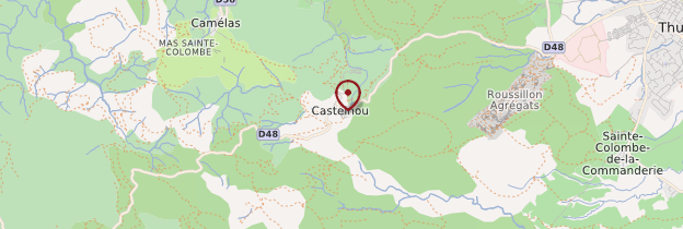 Carte Castelnou - Languedoc-Roussillon