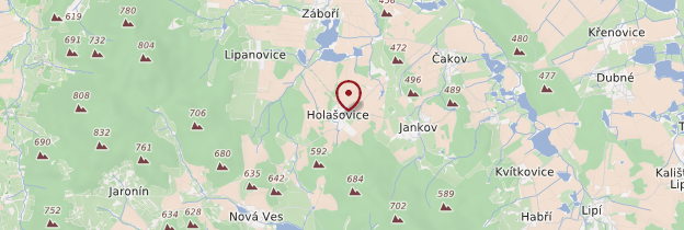 Carte Holašovice - République tchèque