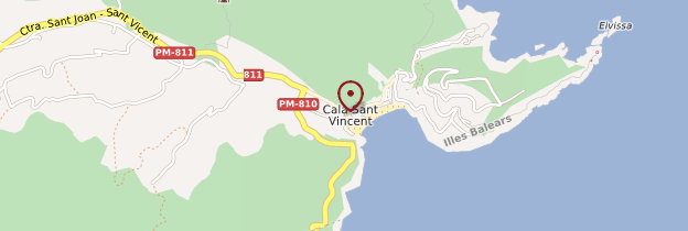 Carte Cala Sant Vicent (San Vincente) - Ibiza