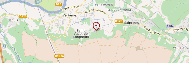 Carte Saint-Vaast-de-Longmont - Picardie