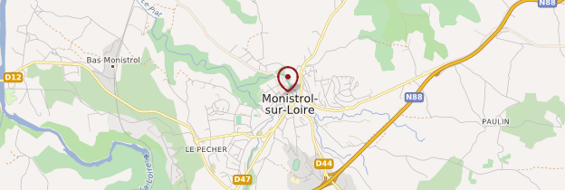 Carte Monistrol-sur-Loire - Auvergne