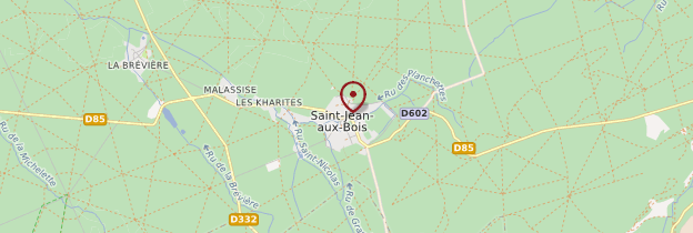 Carte Eglise de Saint-Jean-aux-Bois - Picardie