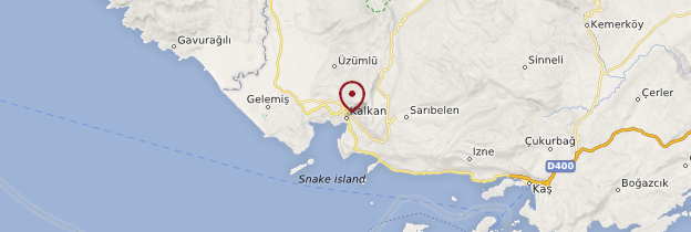 Carte Kalkan - Turquie
