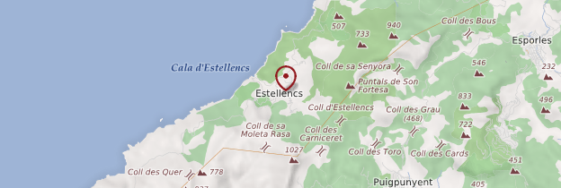 Carte Estellencs - Majorque