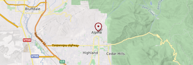 Carte Alpine - Parcs nationaux de l'Ouest américain
