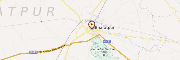 Carte Bharatpur - Rajasthan