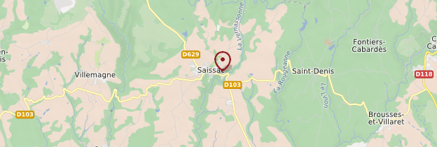 Carte Saissac - Languedoc-Roussillon